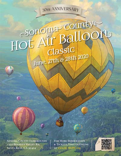 hot air balloon festival poster